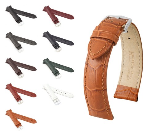 Hirsch uhrenarmband alligator - hirsch,