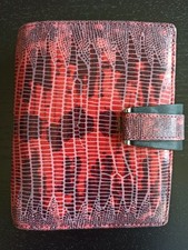 FILOFAX Pocket Organizer DELUXE LEATHER Vermilion (Rot) - sehr guter Zustand