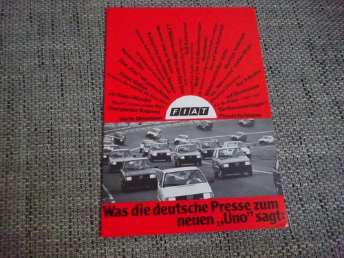 Fiat uno prospekt - uno,
