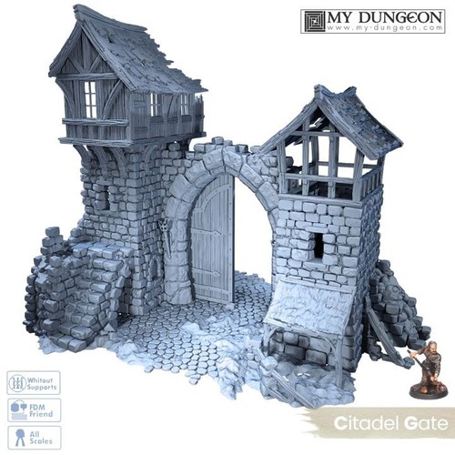 Citadel gate 28mm - gate, terrain