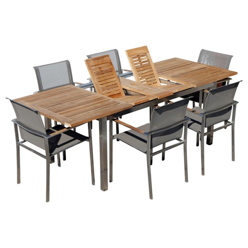 Gartengarnitur edelstahl teak - gartengarnitur,