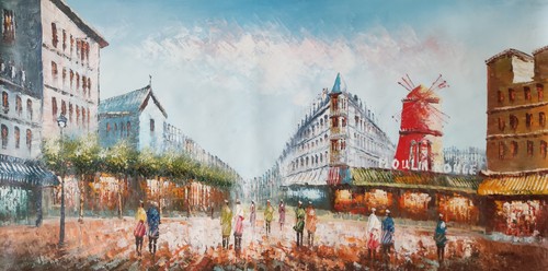 ölgemälde 60x120 paris - 60x120,