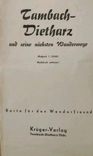 Alte Landkarte Tambach