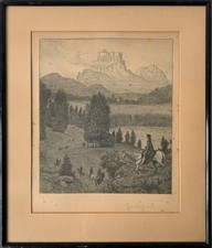 Radierung Hans Thoma 1915