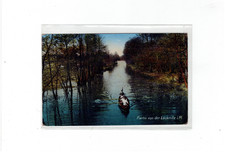 Partie in der Löcknitz, Grünheide bei Erkner - gelaufen 1919