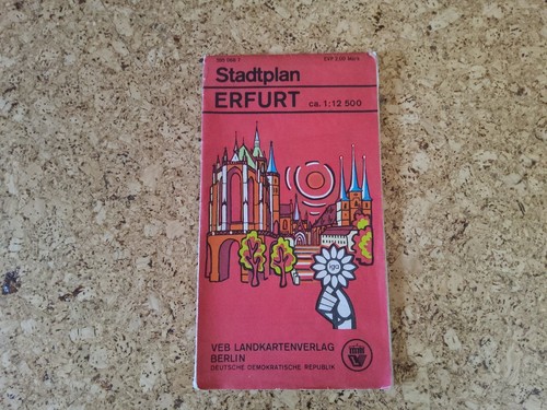 Stadtplan erfurt ddr veb - erfurt,