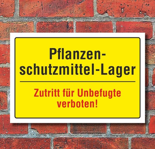 Schild pflanzenschutzmittel - schild, "pflanzenschutzmittel