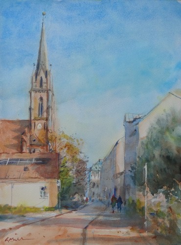Gerry miller aquarell - gerry, auf