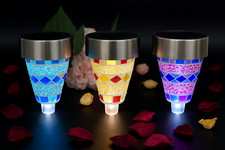 3er Set Solar LED Mosaik