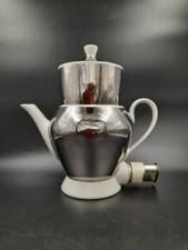 Aromator Bavaria Porzellan D.B. Patent Kaffeemaschine vintage Silberauflage? 