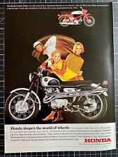 Honda Scrambler Rally Oldtimer Original 1967 Vintage Werbung Advert Reklame