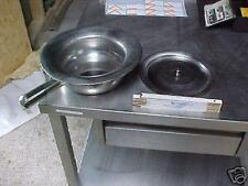 Edelstahl Steckbecken Bettpfanne Nachttopf mit Deckel Neuwertig