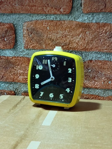 Gelber wecker 50er 60er - wecker,