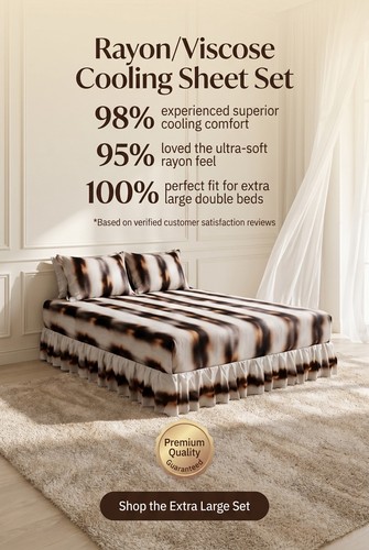 Rayon viscose bettlaken set - rayon/viscose, bettlaken-set