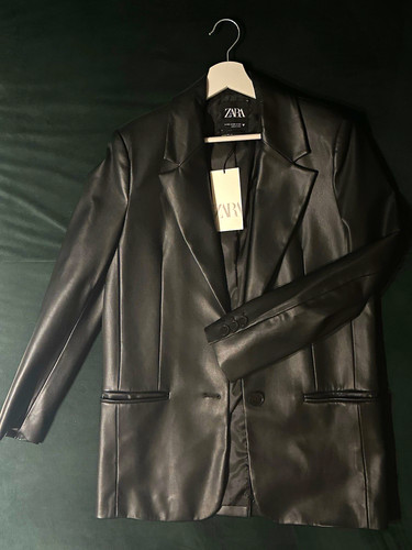 Zara damen blazer kunstleder - damen,
