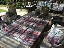 Pichler Tischdecken/Läufer und Kissenhüllen Vintage Wood Rot