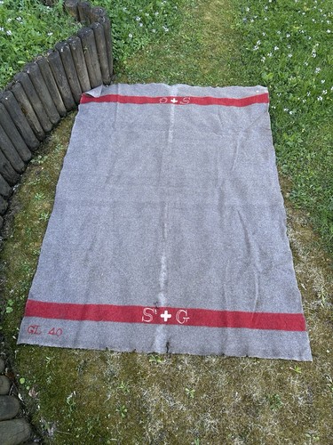 Schweizer armee wolldecke 1940 - wolldecke,