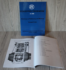 ZF Anleitung zur Bedienung und Wartung, Ersatzteil-Liste Schlepper A-208
