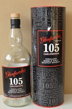 Leere Single Highland Malt Whisky Flasche GLENFARCLAS 105 CASK STRENGTH Umkarton