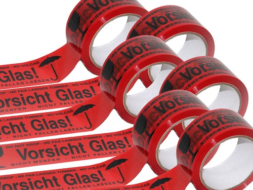Rollen vorsicht glas - 6,