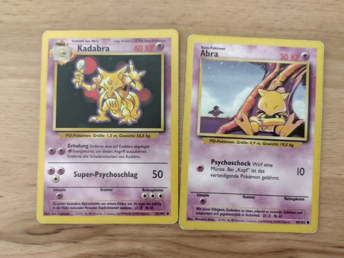 Pokémon karte kadabra - karte, abra