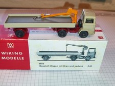 Wiking Mercedes Benz Lkw Baustoff Wagen mit Kran 50 b