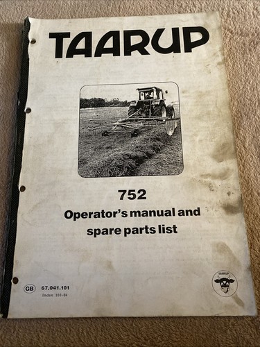 Taarup 752 bedienungsanleitung - 752,