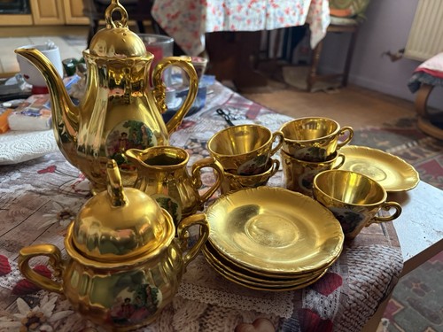 Vintage mokka teeservice - vintage, mokka-/teeservice