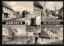 Jarmen /Kr. Demmin, Straße der DSF, Ernst-Thälmann-Platz, Ansichtskarte 