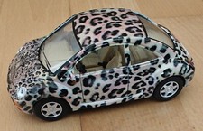 Kinsmart Volkswagen VW New BEETLE Leopard 1:32 Rückzugmotor Modell Auto Käfer