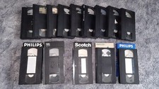 14 x VHS Kassetten /  Videokassetten (leer gelöscht) 180- 240 Minuten * Konvolut
