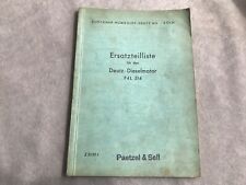 Deutz Schlepper Motor  Ersatzteilliste  F4L 514