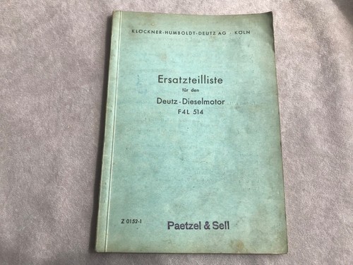 Deutz schlepper motor - deutz,