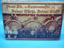 Landskron Bier Blechschild Brauerei Belegschaftsfoto 1890 ca. 20x30 cm ku98