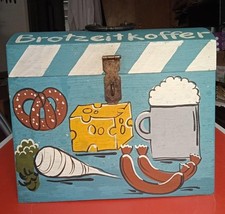Brotzeitkoffer, Brotkasten, Brotbox - handbemalt