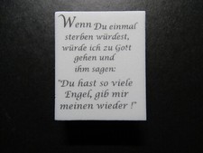 Unbenutzter LaBlanche Stempel Spruch Sterben Engel - La Blanche Silikonstempel