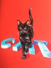 AIDA Stickvorlage CAT  Vorlage