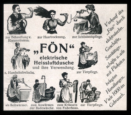 Alte reklame werbung 1910 - reklame, fÖn