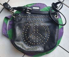 Abro Handtasche Leder Schwarz