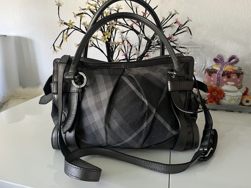 Burberry stoff ledertasche 2 - stoff-,