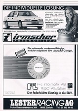 Auto Werbeanzeige Werbung Irmscher Opel Tuning #1 ÜG