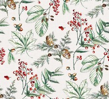 Wachstuchtischdecke "WINTERFRÜCHTE" in 1,4m Breite PVC Länge wählbar