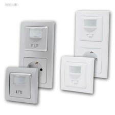 DELPHI IR-Bewegungsmelder LED geeignet, Wand unterputz PIR 160° 400W 230V Melder