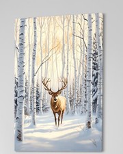 Hirsch Leinwandbild Abstrakt
