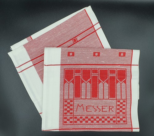 Geschirrtuch messer rot - geschirrtuch,