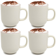 4x Kaffeetasse XL - Kaffeebecher groß, im zeitlosen Design - 500 ml Kaffeepott