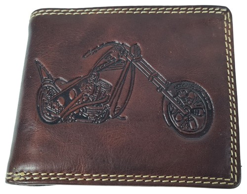 Echt leder geldbeutel - geldbeutel, motorrad