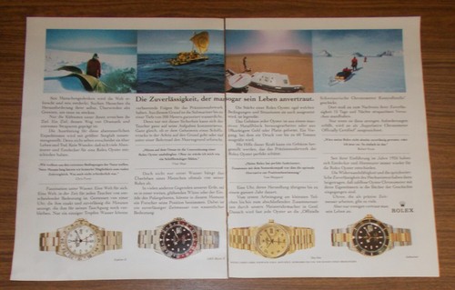Seltene werbung rolex explorer - werbung,