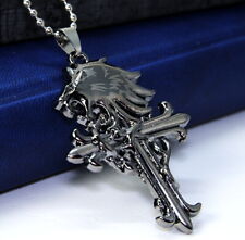 Damen,Herren, bemerkenswerte Anhänger Edelstahl -Titan mit Kette, Halskette