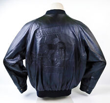 Iceberg Lederjacke Kater Sylvester schwarz Gr. 50 (L) Italy vintage 90s